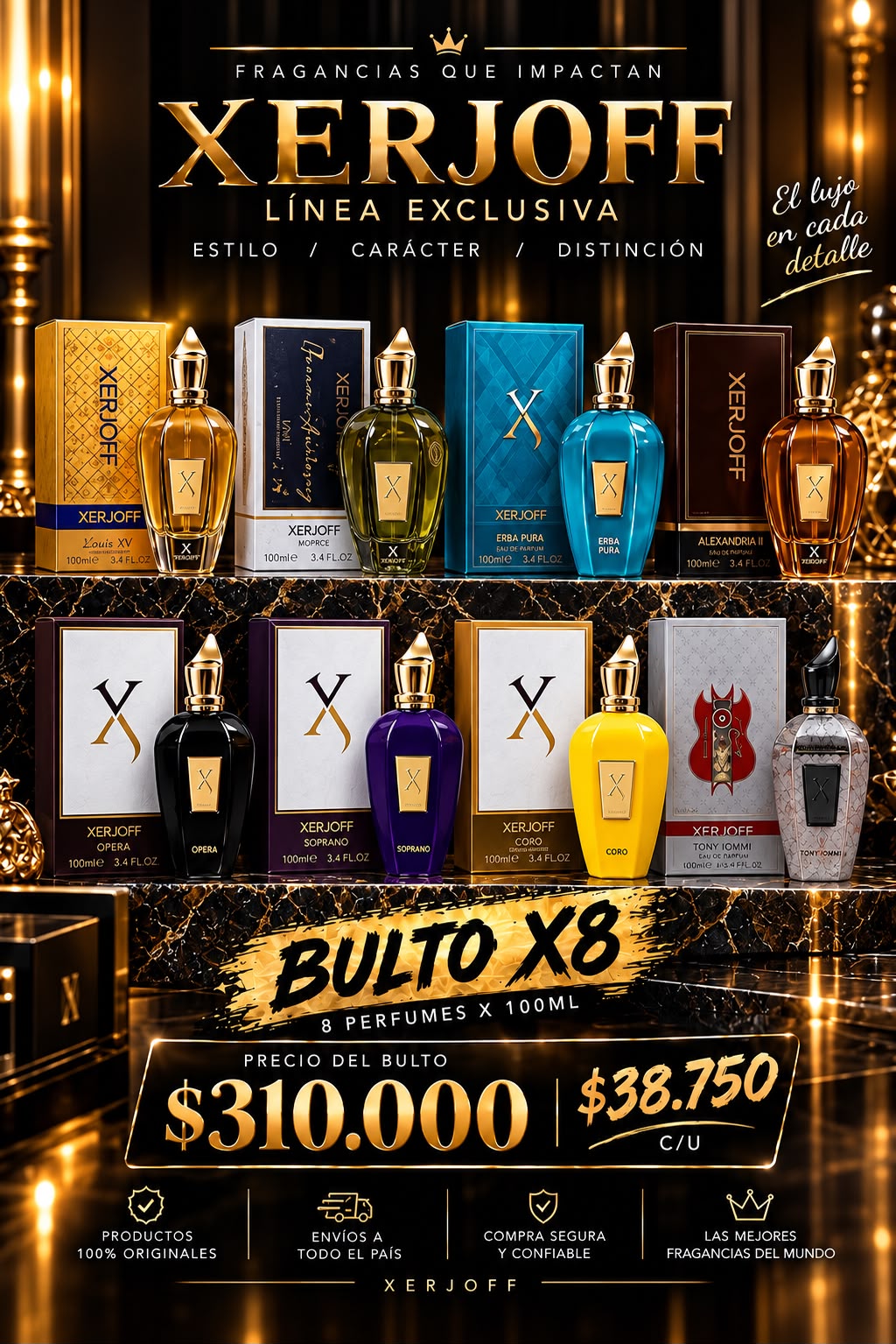BULTO x8 XERJOFF 100ML